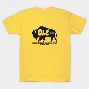 Yellowstone Park Bison Bullfighting T-Shirt